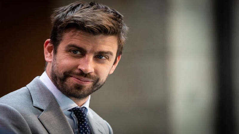 MADRID, SPAIN - MAY 27: Gerard Piqué attends Davis Cup by Rakuten Finals 2021 presentation at Casa de Correos on May 27, 2021 in Madrid, Spain. (Photo by Pablo Cuadra/WireImage)