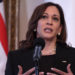 US Vice President Kamala Harris speaks during a joint press conference with Poland's President Andrzej Duda on the occasion of their meeting at Belwelder Palace, in Warsaw, Poland, Thursday, March 10, 2022. (Saul Loeb/Pool Photo via AP)