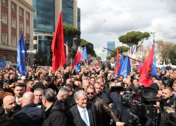 Pamje nga protesta