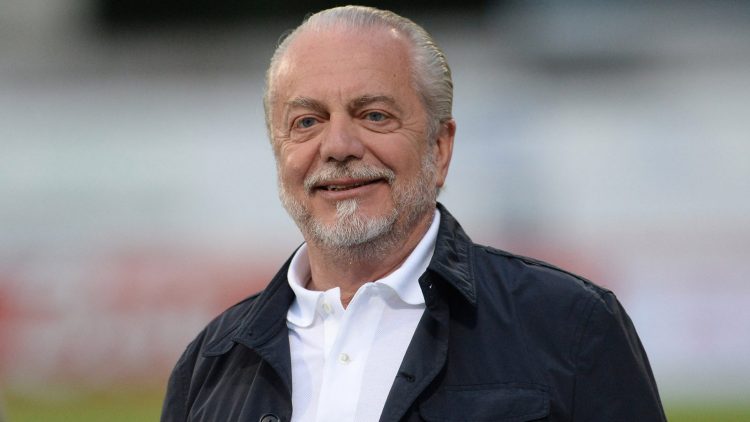TRENTO, ITALY - JULY 24:  President of SSC Napoli Aurelio De Laurentis looks on during the pre-season frienldy match between SSC Napoli and Feralpi Salo at Stadio Briamasco on July 24, 2015 in Trento, Italy.  (Photo by Dino Panato/Getty Images)