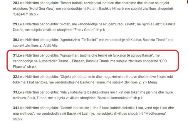 CFO Pharma u përjashtua nga tenderët për mashtrim, Rama i jep Nadir Çausholli leje për Agroturizëm