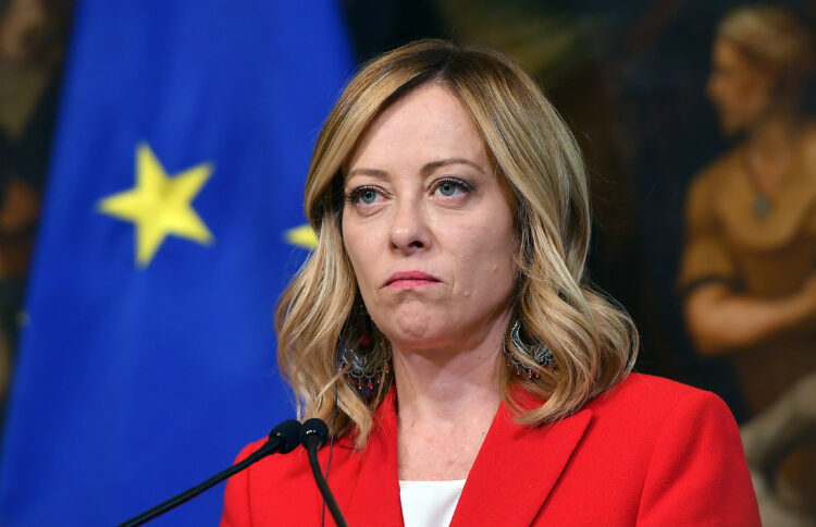 Foto IPP/Fabio Cimaglia Roma 13/05/2024 Incontro tra il primo ministro del governo italiano e il premier della Repubblica Ceca nella foto il premier Giorgia Meloni Presidente del Consiglio dei ministri della Repubblica Italiana. *** Photo IPP Fabio Cimaglia Rome 13 05 2024 Meeting between the prime minister of the Italian government and the premier of the Czech Republic in the photo Premier Giorgia Meloni President of the Council of Ministers of the Italian Republic PUBLICATIONxNOTxINxITAxFIN