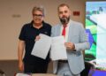 Kreu i Bashkisë Shkodër, Benet Beci dhe presidenti i Vllaznisë, Alban Xhaferi