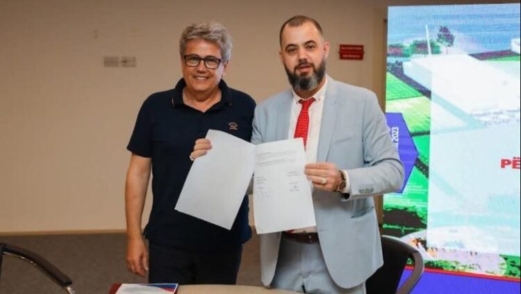 Kreu i Bashkisë Shkodër, Benet Beci dhe presidenti i Vllaznisë, Alban Xhaferi
