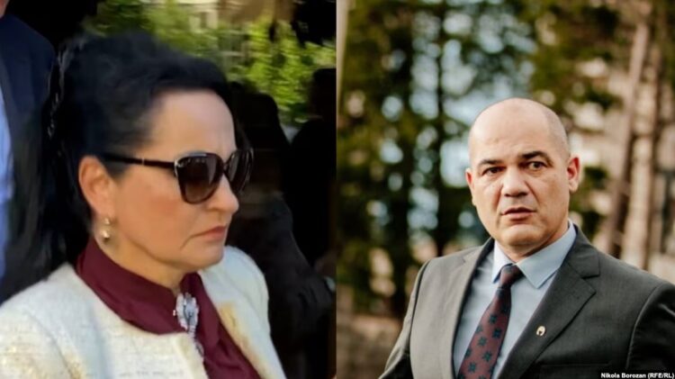 Ish-kryetarja e Gjykatës Supreme në Mal të Zi, Vesna Medenica, dhe ish-kryetari i Budvës, Millo Bozhoviç