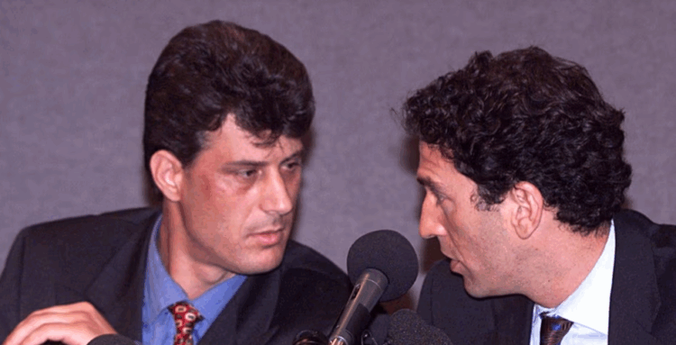 Hashim Thaçi dhe James Rubin. Qershor, 1999.