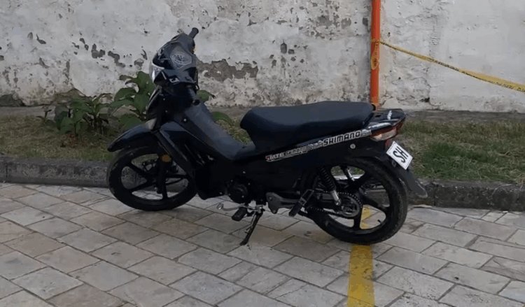 Në foto: Motori i përdoru nga autori