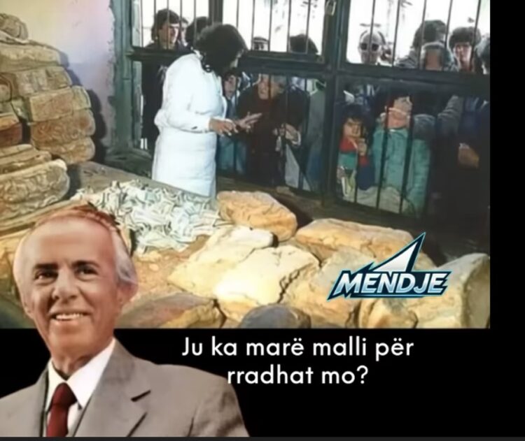 Një video e prodhuar me Inteligjencë Artificiale me imazhin e diktatorit Enver Hoxha. Foto: Mendje/Facebook.