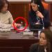 Ndërkohë që Dauti fliste, nënkryetarja e komisionit Vesna Gjorgjieva merrte direktiva përmes celularit!