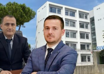 Në Foto: Drejtori i ISUV, Ilir Ajdini, dhe ministri i Bujqësisë, Andis Salla