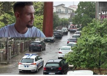 Në foto: Autori i dyshuar dhe vendi ku ndodhi ngjarja