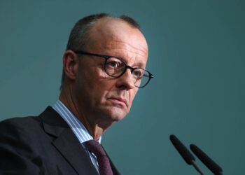 BERLIN, GERMANY - MARCH 03: German designated chancellor and leader of the German Christian Democrats (CDU) Friedrich Merz speaks to the media the day after the Hamburg city-state election on March 03, 2025 in Berlin, Germany. Merz is under pressure to negotiate the formation of the next federal government coalition quickly in order to help strengthen Europe's position over defence and its relationship to the USA. (Photo by Sean Gallup/Getty Images)